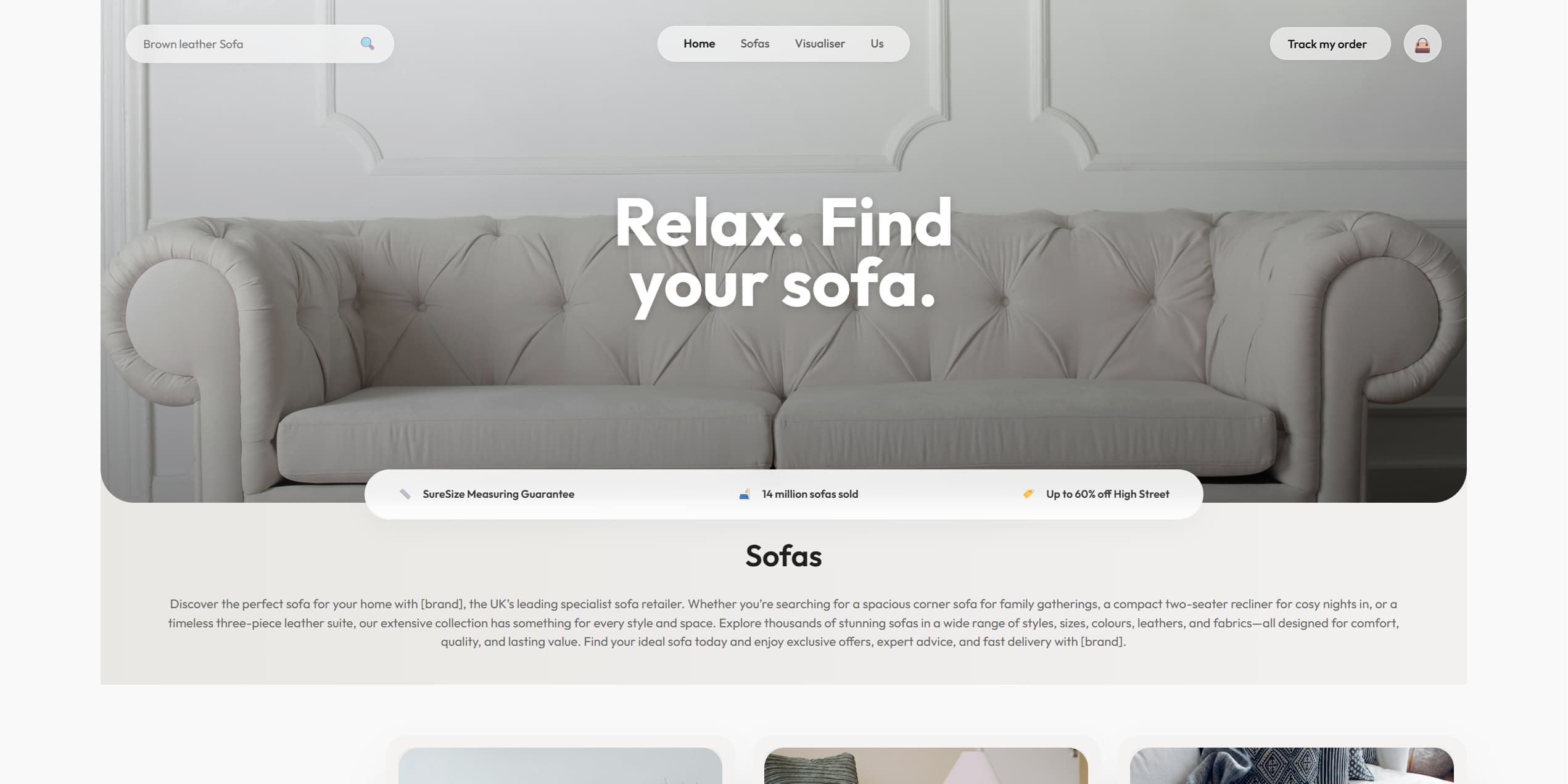 E-commerce проект «Sofa Store»